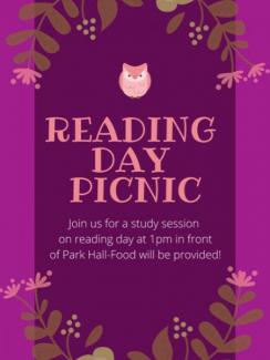 Eta Sigma Phi Reading Day Picnic