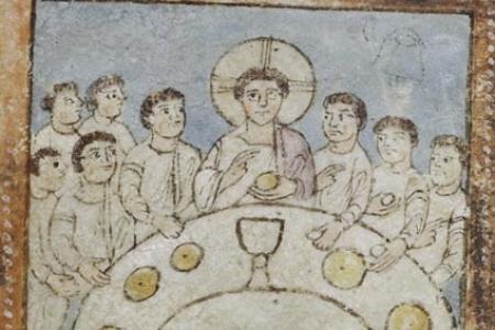 The Last Supper from the Saint Augustine Gospels